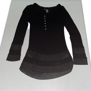 Steve Madden Sheer Netted Blouse